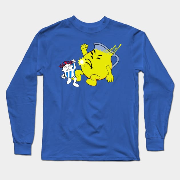 Fruit Drink Fighter - Lemonade Long Sleeve T-Shirt by TGprophetdesigns